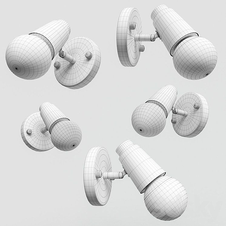 Sconce Rotary wall Lampatron 3DS Max - thumbnail 2