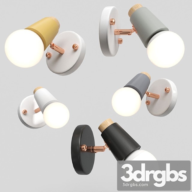 Sconce rotary wall lampatron 3dsmax Download - thumbnail 1