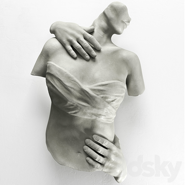 Sconce Sculpture Female Torso 3DSMax File - thumbnail 1