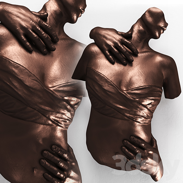 Sconce Sculpture Female Torso 3DSMax File - thumbnail 3