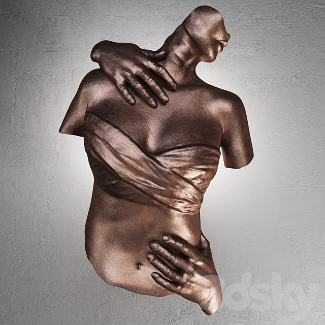 Sconce Sculpture Female Torso 3DSMax File - thumbnail 6