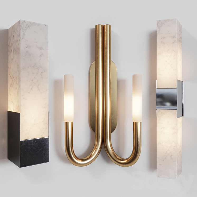 Sconce set by Kelly Wearstler 3DS Max - thumbnail 1