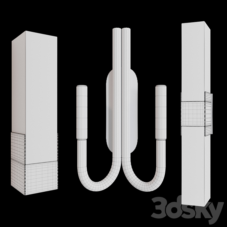 Sconce set by Kelly Wearstler 3DS Max - thumbnail 2