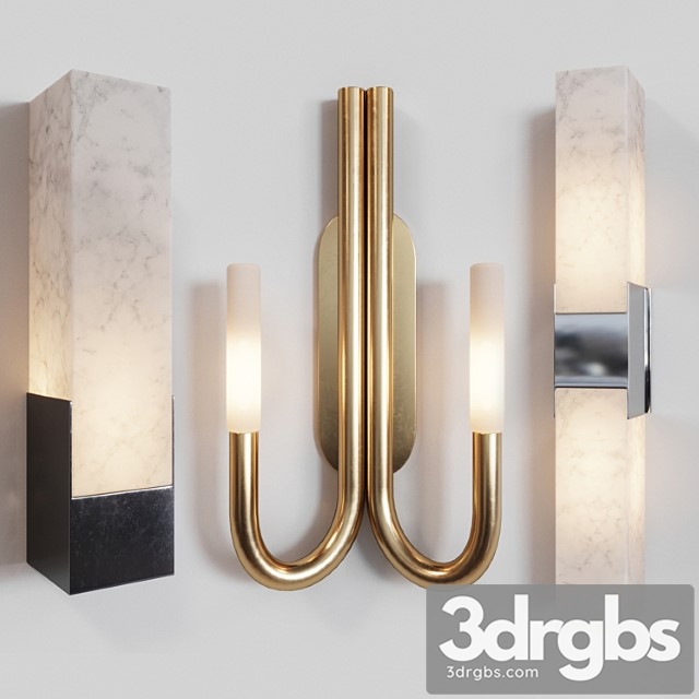 Sconce set by kelly wearstler 3dsmax Download - thumbnail 1