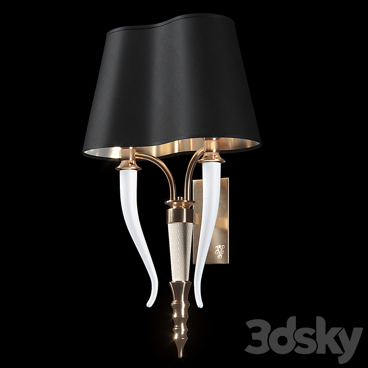 Sconce Visionnaire (IPE Cavalli) Esmeralda 3DS Max - thumbnail 1