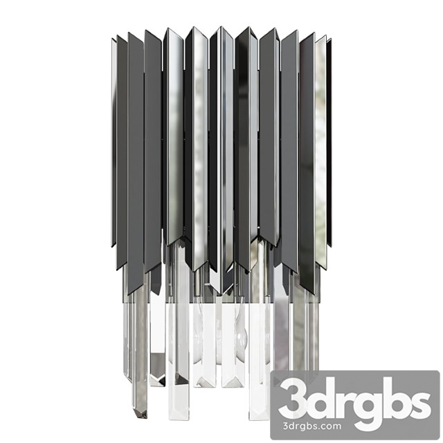 Sconce With Crystals Chrome 3dsmax Download - thumbnail 1