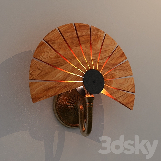 Sconce. wood 3DSMax File - thumbnail 1