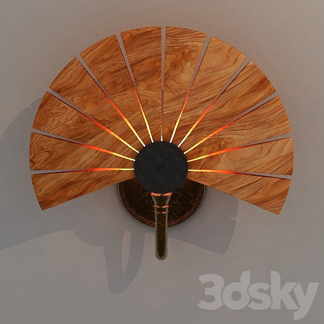 Sconce. wood 3DSMax File - thumbnail 2