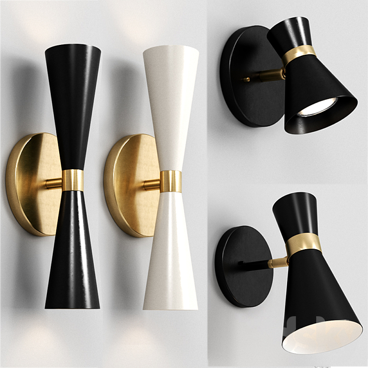 Shades of light WALL SCONCE SET 3DS Max - thumbnail 1