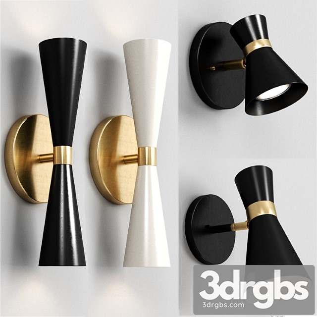 Shades Of Light Wall Sconce Set 3dsmax Download - thumbnail 1