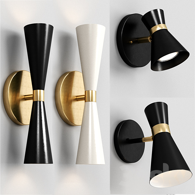 Shades of light WALL SCONCE SET 3DSMax File - thumbnail 1