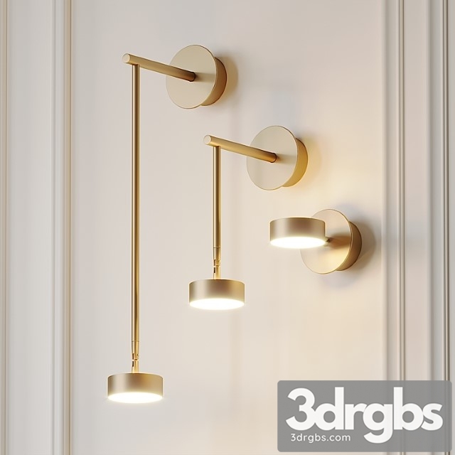 Softspot wall sconce by giopato coombes 3dsmax Download - thumbnail 1