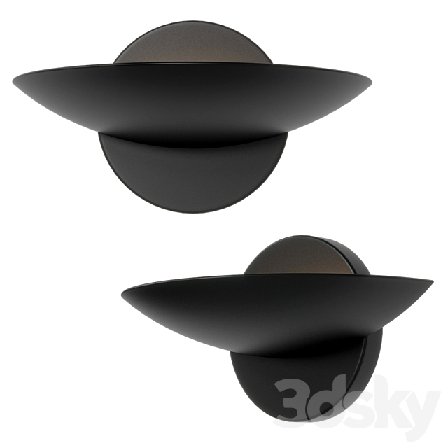 Spanish Black Wall Sconces by Leonardo Marelli 3DSMax File - thumbnail 2