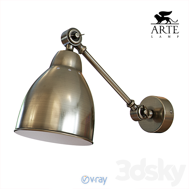 Spot Arte Lamp 43 A2054AP-1AB 3ds Max - thumbnail 1