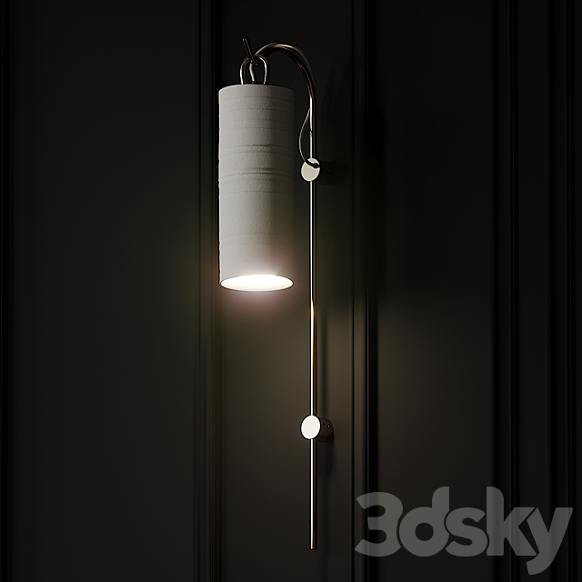 STAFF Wall Sconce by Articolo 3DS Max Model - thumbnail 3