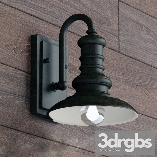 Station Outdoor Wall Light 3dsmax Download - thumbnail 1