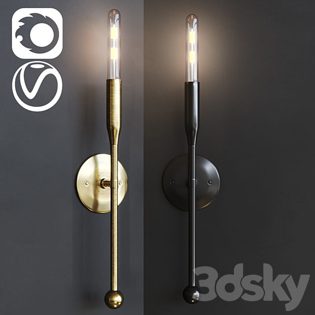 Studio Dunn Sorenthua Sconce 3DSMax File - thumbnail 1