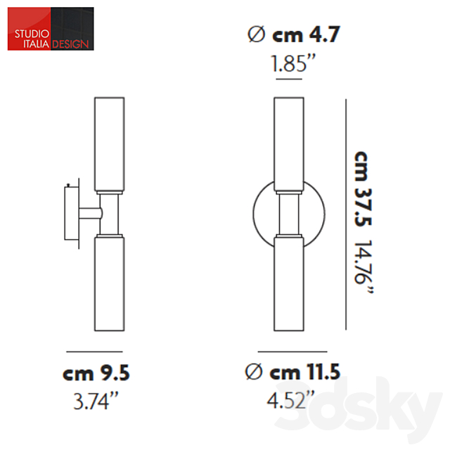 Studio Italia Design – Sophie Wall 3DSMax File - thumbnail 3