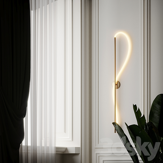 Surrey Sconce by Luke Lamp Co. 3DS Max Model - thumbnail 3