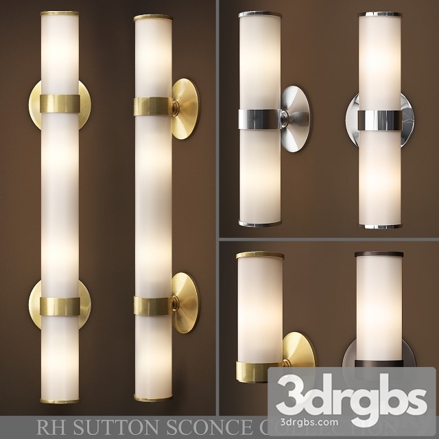 Sutton Sconce Collection 3dsmax Download - thumbnail 1