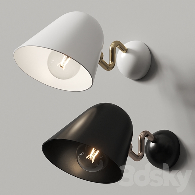 Tato Beghina Applique Wall Lamp 3DSMax File - thumbnail 1