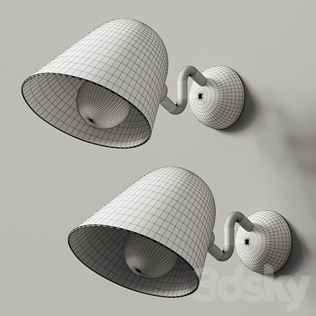 Tato Beghina Applique Wall Lamp 3DSMax File - thumbnail 2