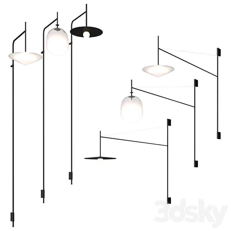 TEMPO wall lamp collection By Vibia 3DS Max Model - thumbnail 3