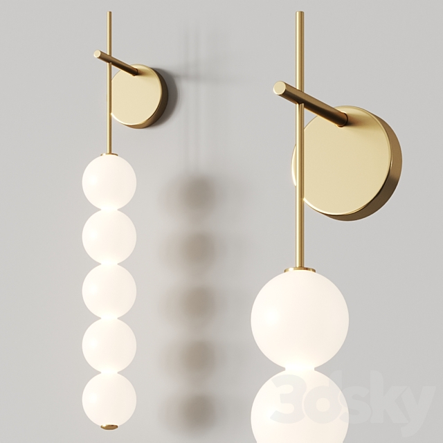 Terzani Abacus Wall Lamp 3DSMax File - thumbnail 1