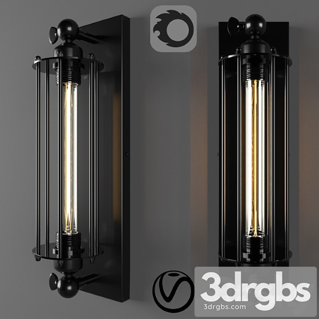 Tesla cage wall light 3dsmax Download - thumbnail 1