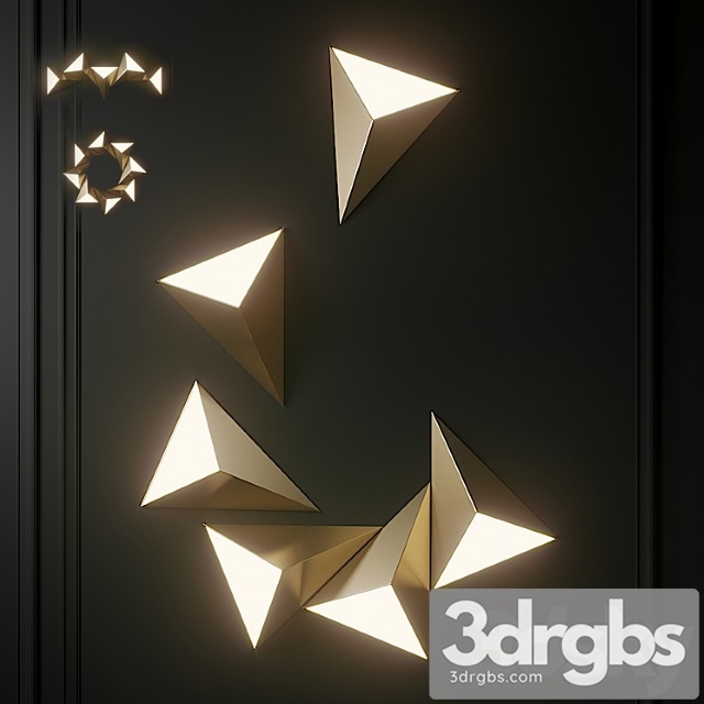 Tetra Wall Light By Cvl Luminaires 3dsmax Download - thumbnail 1