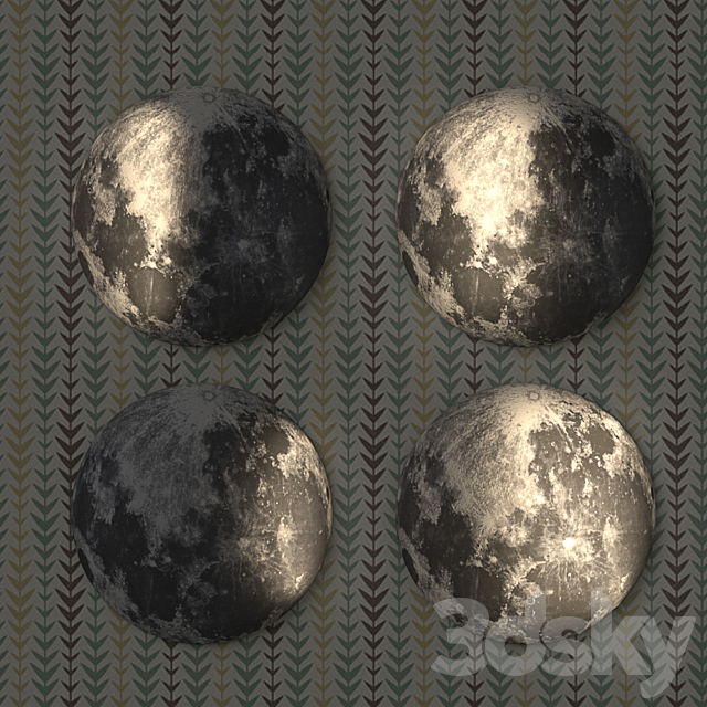 The lamp nightlight the moon (moon in my room) 3DSMax File - thumbnail 1