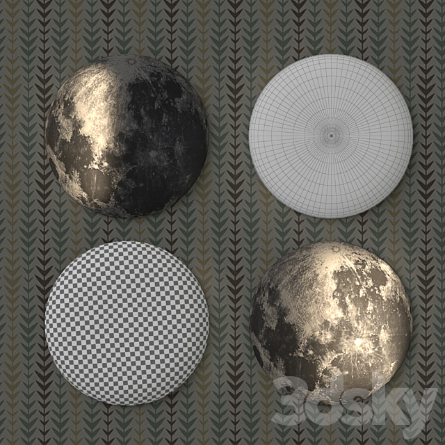 The lamp nightlight the moon (moon in my room) 3DSMax File - thumbnail 3