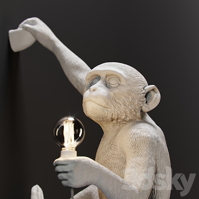 The Monkey Lamp Hanging Version Right 3DS Max Model - thumbnail 3