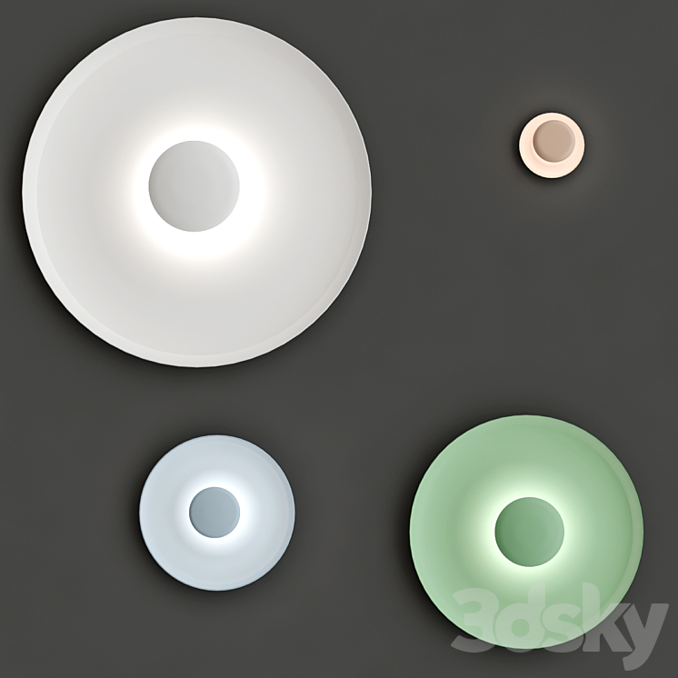 TOP Wall lamp By Vibia 3DS Max - thumbnail 2