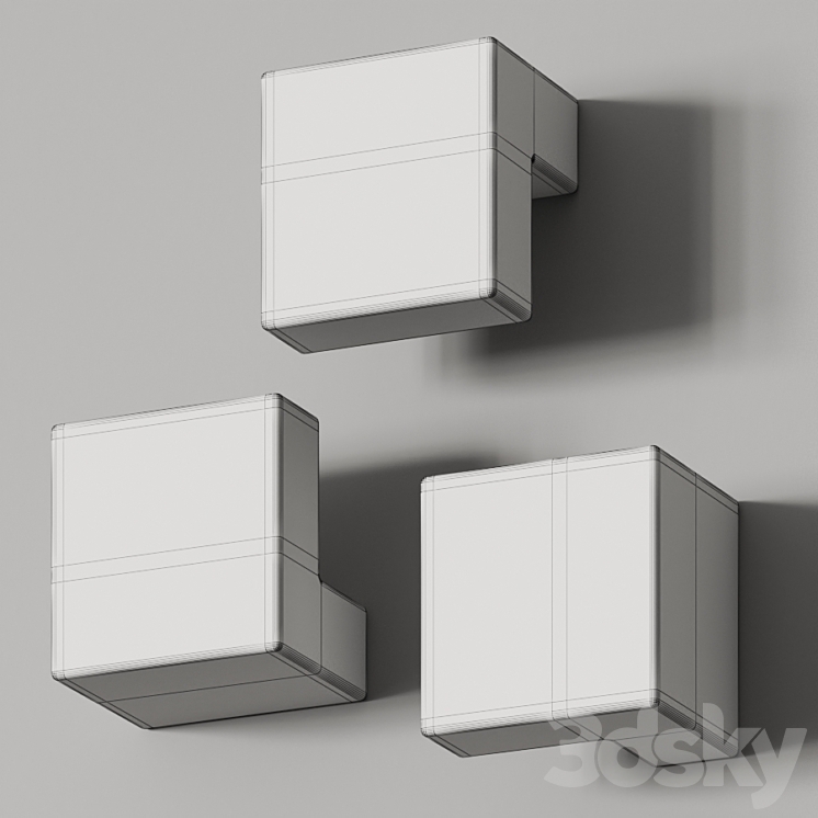 Toscot Edge Wall Lamp 3DS Max - thumbnail 2