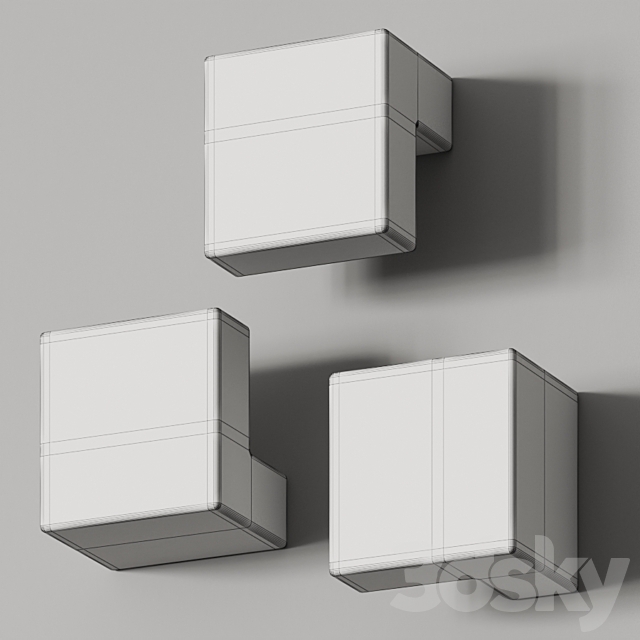 Toscot Edge Wall Lamp 3DSMax File - thumbnail 2