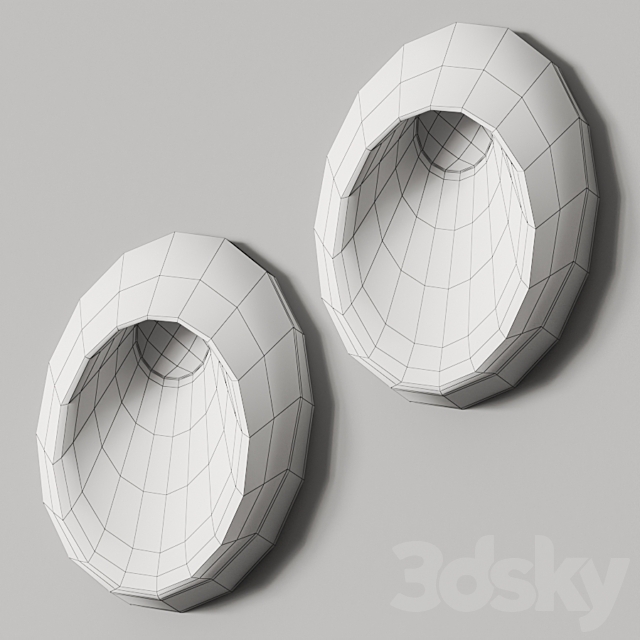 Toscot Oval Wall Lamp 3DSMax File - thumbnail 2