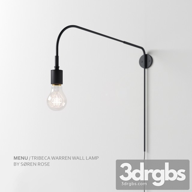 Tribeca Warren Wall Lamp 3dsmax Download - thumbnail 1