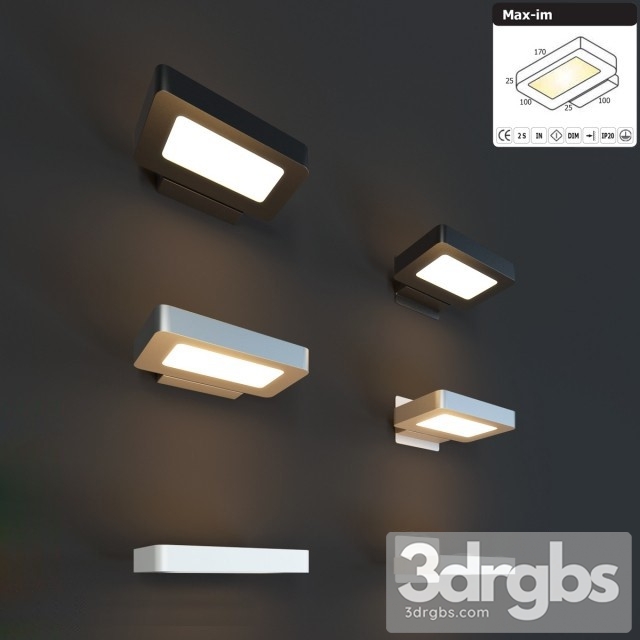 Trizo Max Im Wall Light 3dsmax Download - thumbnail 1