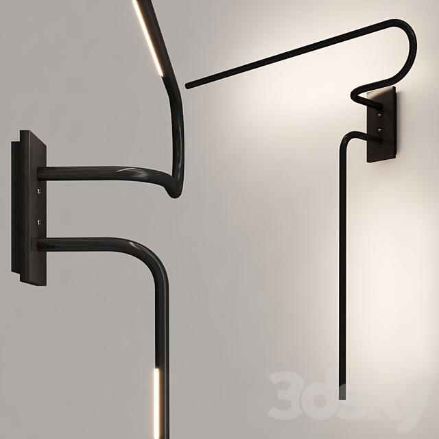 Tube Wall Light and Sconce 3DSMax File - thumbnail 2