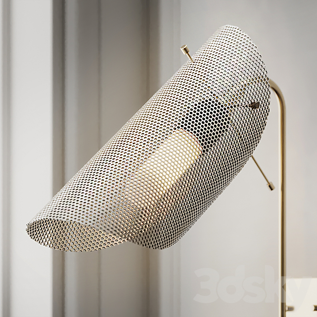 Tulle Wall Lamp in Brass by Blueprint Lighting 3DSMax File - thumbnail 2