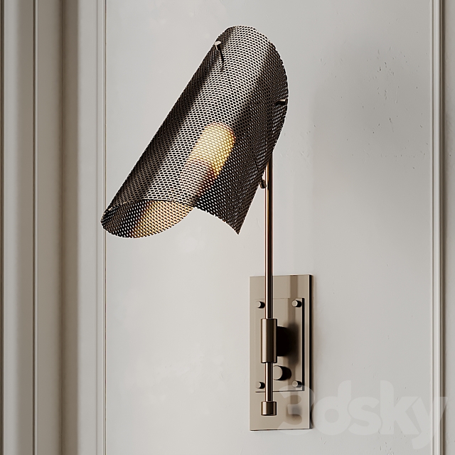 Tulle Wall Lamp in Brass by Blueprint Lighting 3DSMax File - thumbnail 3