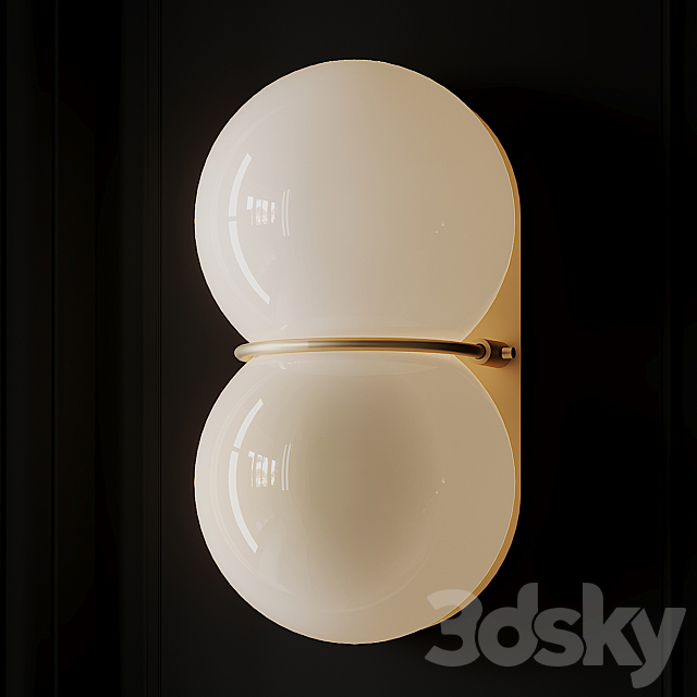 Twin 1.0 wall sconce from SKLO 3DS Max Model - thumbnail 3