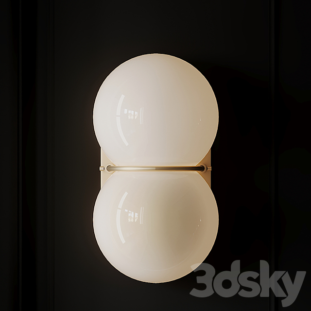 Twin 1.0 wall sconce from SKLO 3DS Max Model - thumbnail 4