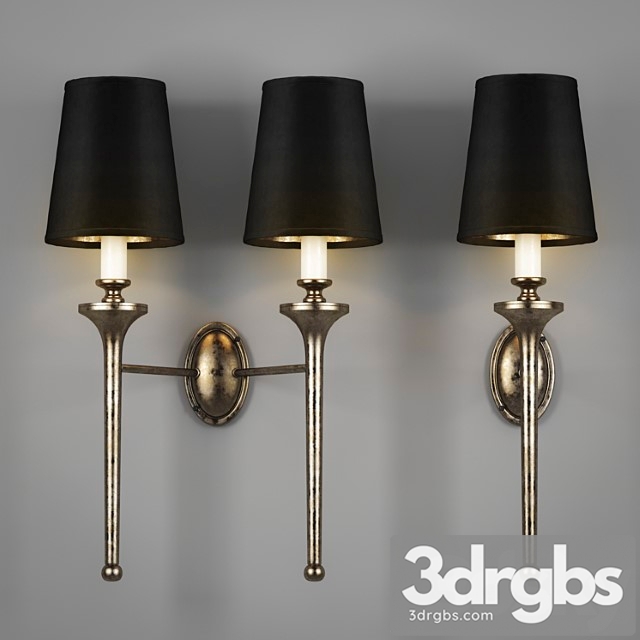 Twin Grosvenor Wall Light 3dsmax Download - thumbnail 1