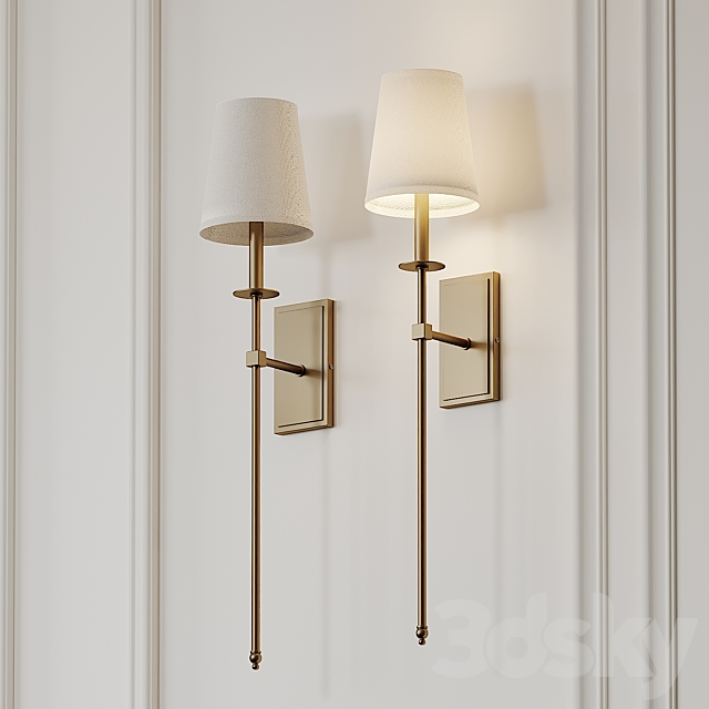 Tyrone 1-Light Wallchiere Wall Sconce 3DSMax File - thumbnail 1