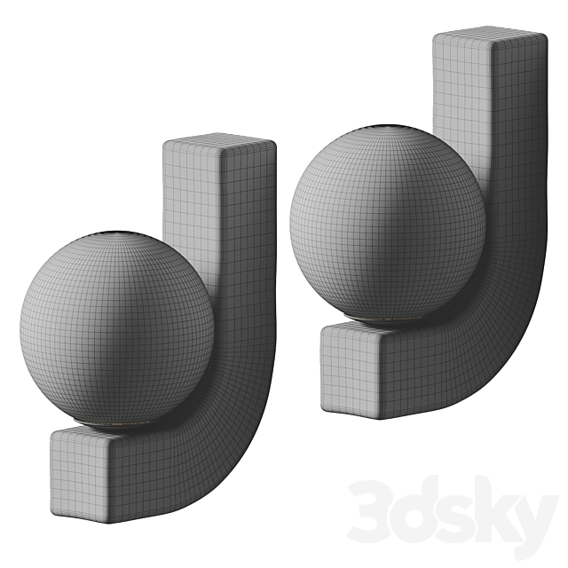 Urban Outfitters – Wally Sconce 3DS Max Model - thumbnail 3