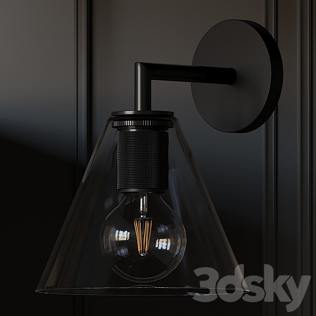 Utilitaire Funnel Shade Single Sconce 3ds Max - thumbnail 2