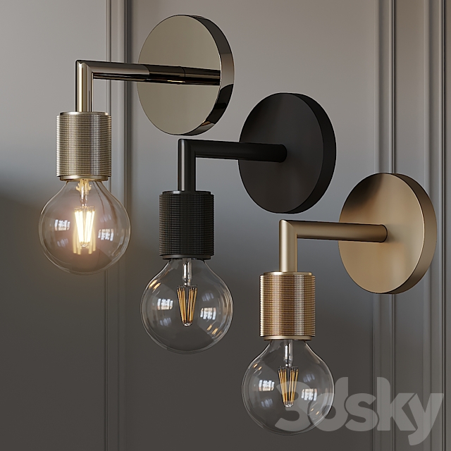 Utilitaire Socket Single Sconce 3DSMax File - thumbnail 1