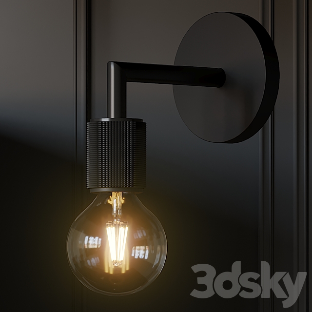 Utilitaire Socket Single Sconce 3DSMax File - thumbnail 2